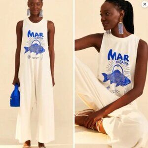 FARM Rio Mar da Bahia Festival Jumpsuit – XL – Oversized Fit - MSRP $135